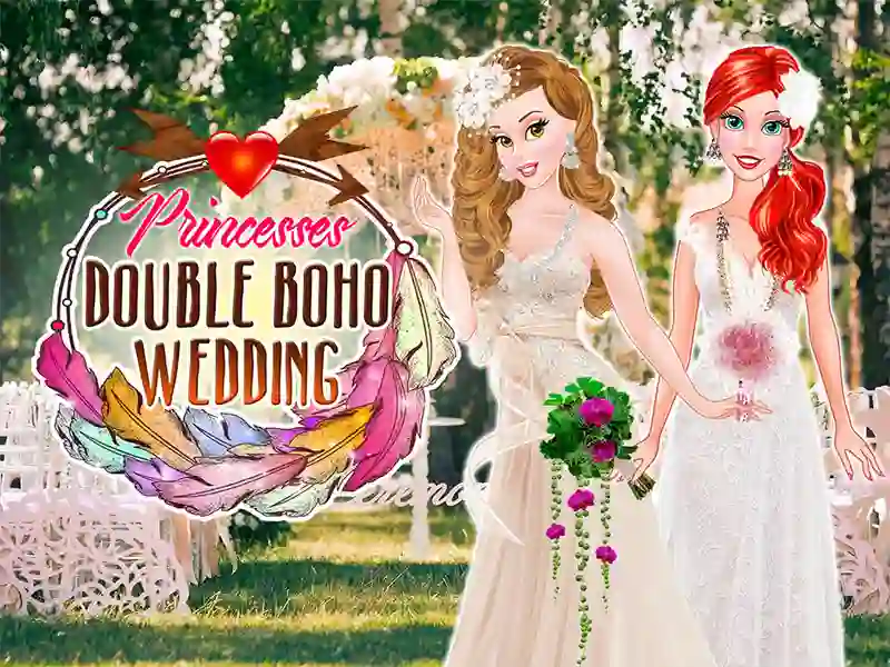 Гульня Princesses Double Boho Wedding онлайн