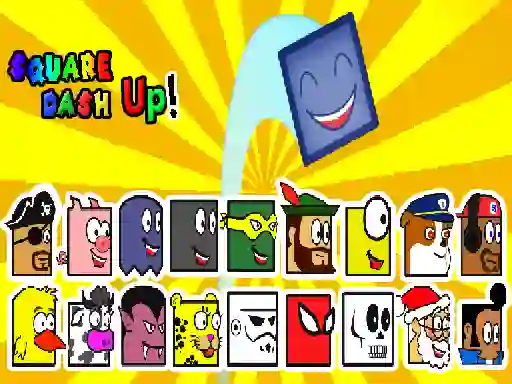 Гульня Square Dash Up онлайн
