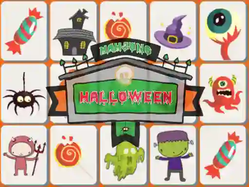Гульня Halloween Mahjong онлайн