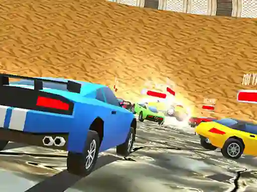 Гульня Low Poly Smash Cars онлайн