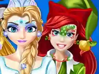 Гульня Christmas Face Painting онлайн