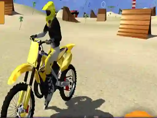 Гульня Motor Cycle Beach Stunt онлайн