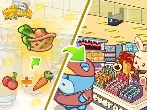 Гульня Hippo Supermarket онлайн