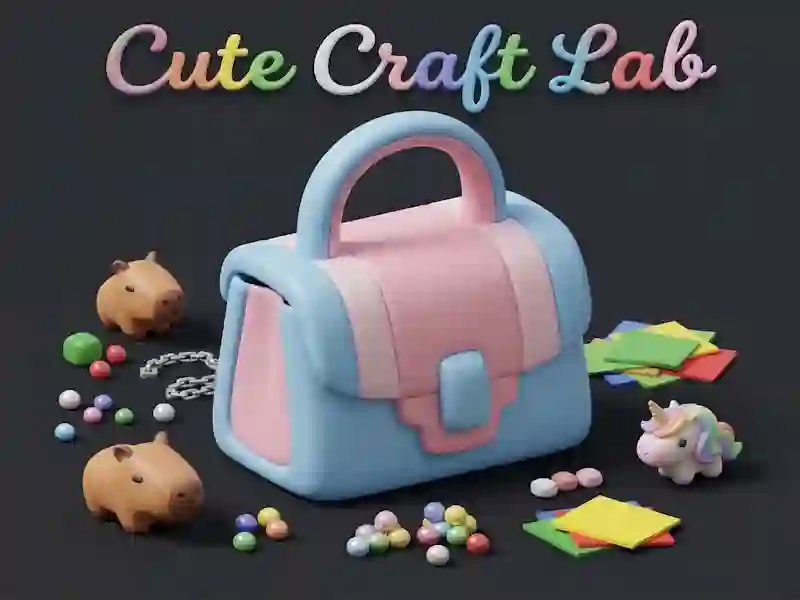 Гульня Cute Craft Lab онлайн