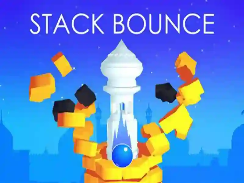 Гульня Stack Bounce онлайн