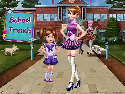 Гульня School Trends онлайн