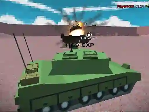 Гульня Helicopter and Tank Battle Desert Storm Multiplayer онлайн