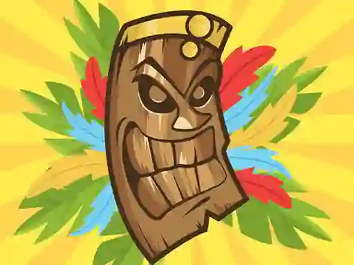 Гульня Scary Tiki Mask Memory онлайн