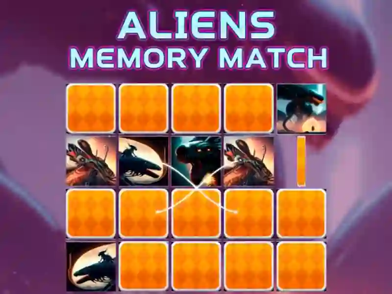 Гульня Aliens Memory Match онлайн