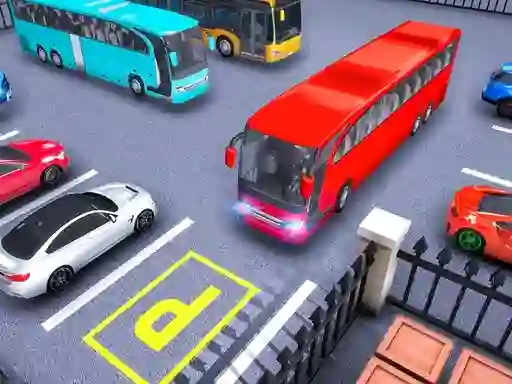 Гульня Real Bus Parking Pick and Drop онлайн