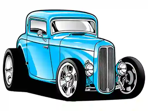Гульня Hot Rod Coloring онлайн