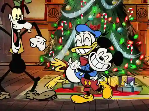 Гульня Preparing Mickey For Christmas Match 3 онлайн