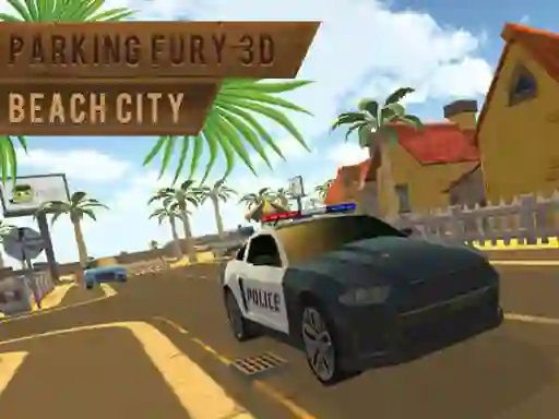Гульня Parking Fury 3d: Beach City онлайн