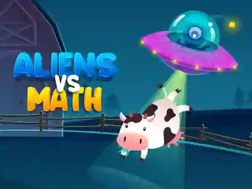 Гульня Aliens Vs Math онлайн