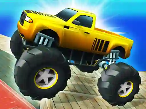 Гульня Monster Truck Port Stunt онлайн