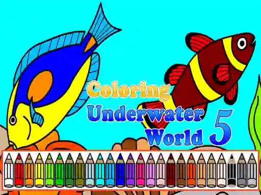 Гульня Coloring Underwater World 5 онлайн