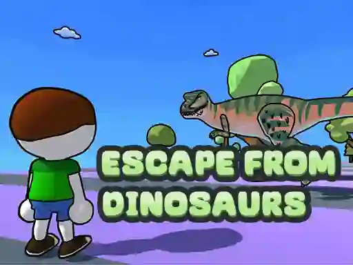 Гульня Escape From Dinosaurs онлайн