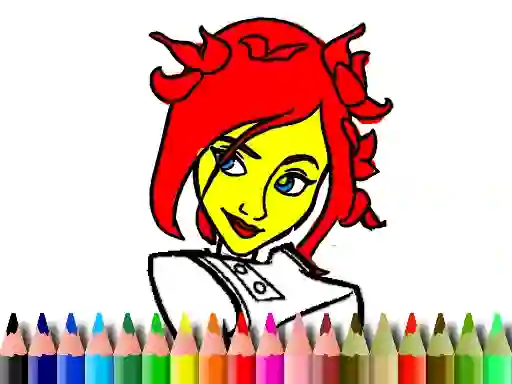 Гульня Back To School: Cute Girl Coloring онлайн