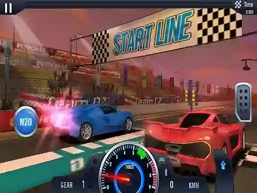 Гульня Fast Line Furious Car Racing онлайн