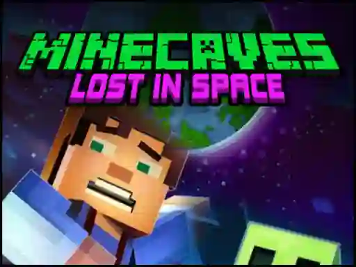 Гульня Minecaves Lost in Space онлайн