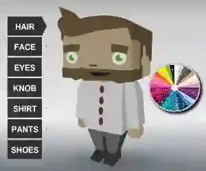 Гульня Coloring Bloxy Boy онлайн