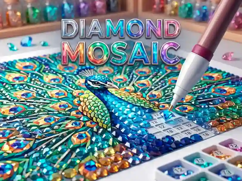 Гульня Diamond Mosaic онлайн