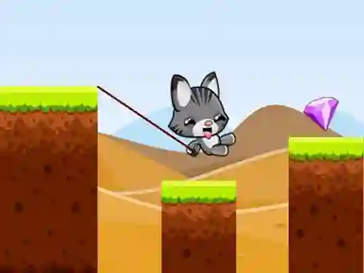 Гульня Swing Cat Endless Jump онлайн