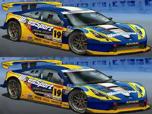 Гульня Spot Differences: Race Car онлайн
