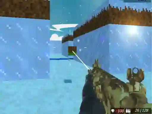 Гульня Blocky Swat Shooting Iceworld Multiplayer онлайн