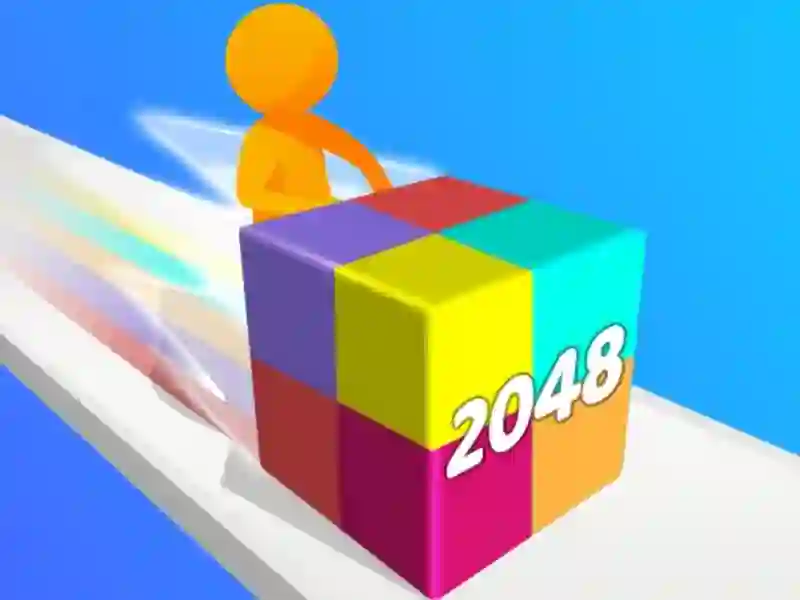 Гульня Geometry Stack 2048 Run онлайн