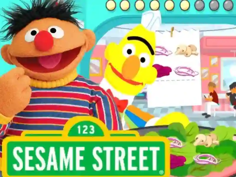 Гульня 123 Sesame Street: Super Salad Diner онлайн