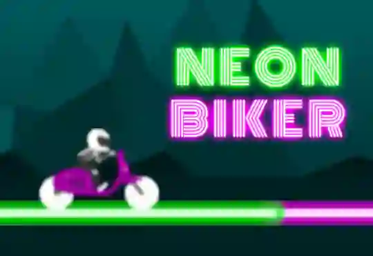 Гульня Neon Biker онлайн