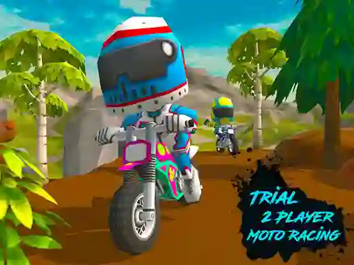 Гульня Trial 2 Player Moto Racing онлайн