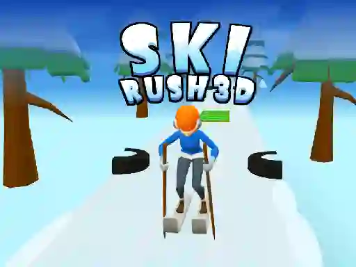 Гульня Ski Rush 3d онлайн