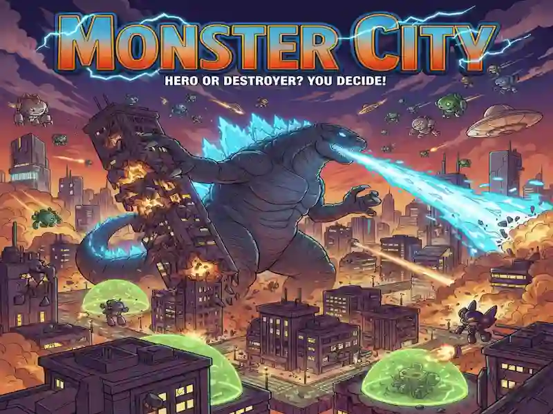 Гульня Monster City онлайн