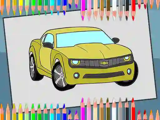 Гульня American Cars Coloring Book онлайн