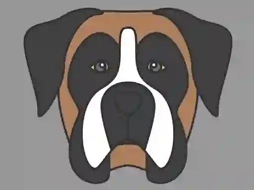 Гульня Doggy Face Coloring онлайн