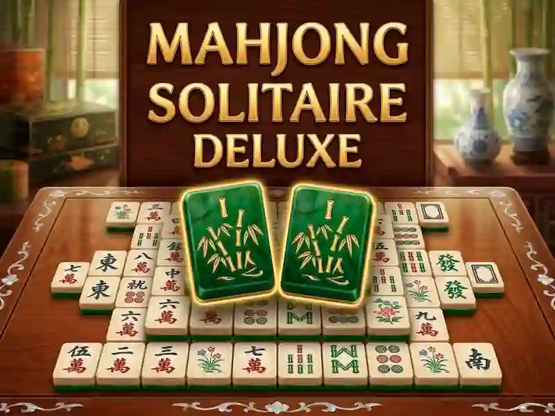 Гульня Mahjong Solitaire Deluxe онлайн