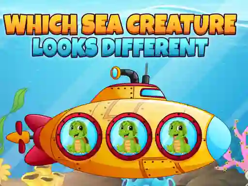 Гульня Which Sea Creature Looks Different онлайн
