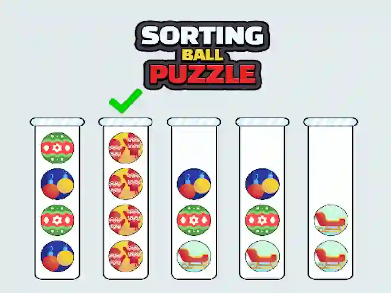 Гульня Sorting Ball Puzzle онлайн
