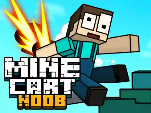 Гульня Mine Cart Noob онлайн