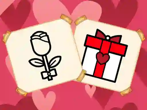 Гульня Valentine Present Coloring онлайн