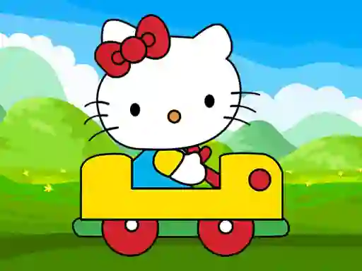 Гульня Cute Kitty Car Jigsaw онлайн