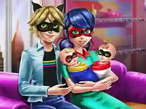 Гульня Dotted Girl Family Day онлайн