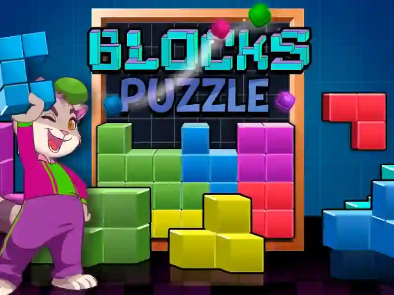 Гульня Blocks puzzle онлайн