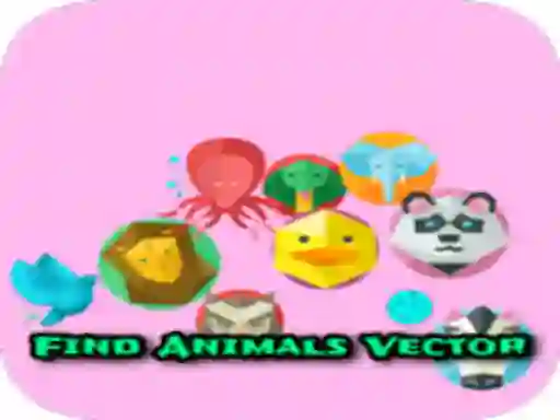 Гульня Find Animals Vector онлайн