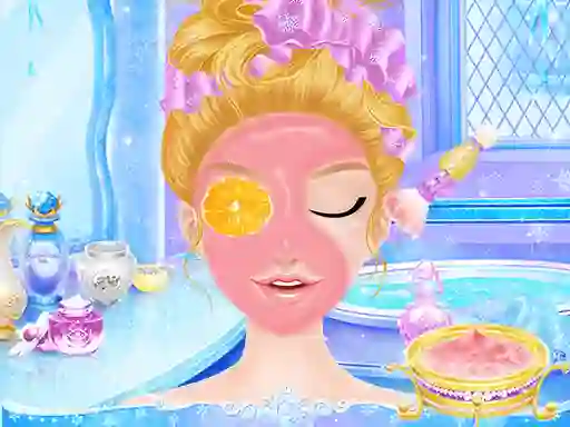 Гульня Princess Salon Frozen Party онлайн
