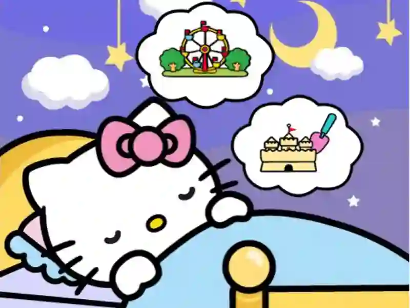 Гульня Hello Kitty Good Night онлайн