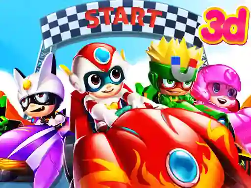 Гульня Cartoon Racing 3D онлайн