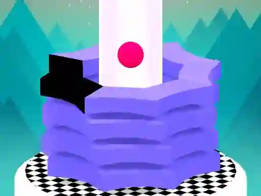 Гульня Stack Ball Fall онлайн